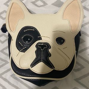 A dog face purse